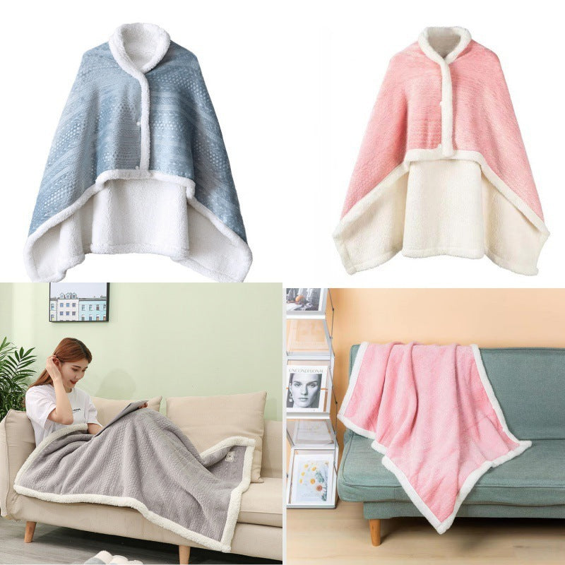 Double-layer Thickened  Nap Blanket Cover Leg Small Blanket